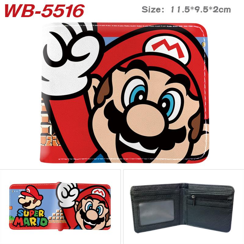Superhero Anime Cartoon Bifold Wallet Full Color Print 2D Student Girls Boys Short Purse