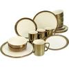 CreaTable Modern Industrial Dinnerware Set, 16 Pieces (23589)