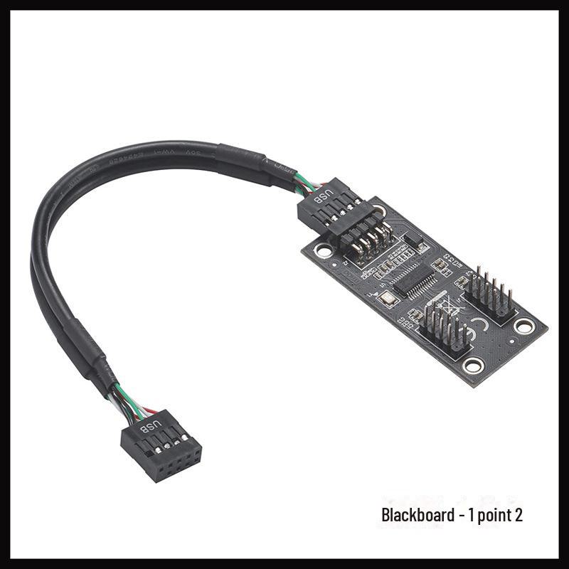 Адаптер USB 1-to-2 для материнской платы, интерфейс USB 2.0 9-контактный на двойной 9-контактный