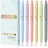 FIOVER Colored Pens, 6 Pack Colorful Gel Pens, Quick-Dry 0.7mm Medium Point for Journaling, Note Taking, Doodling, Aesthetic Office School Supplies,