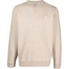 Polo Solid Color Logo Embroidered Crew Neck Pullover Long Sleeve Sweatshirt Men Sweatshirt Beige 710881519-010