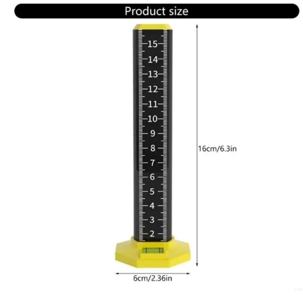 Graduated Scale Ceiling Leveling Ruler Magnetic Floor Tile Ruler Wall Lay Tool Wall Tiling