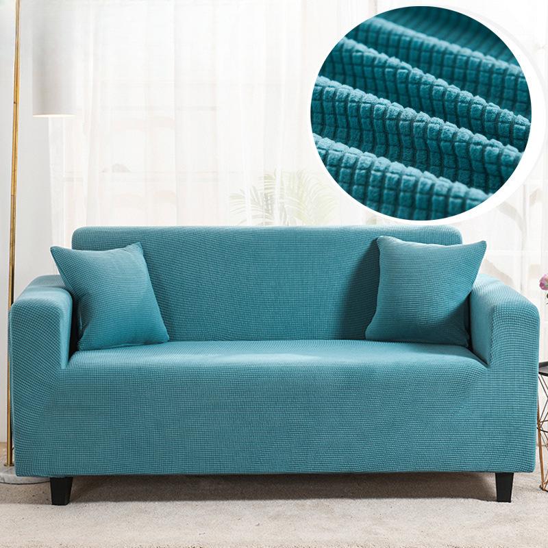 Gold Velvet Solid Color Elastic Sofa Cover All-inclusive Sofa Cover Universal In All Seasons