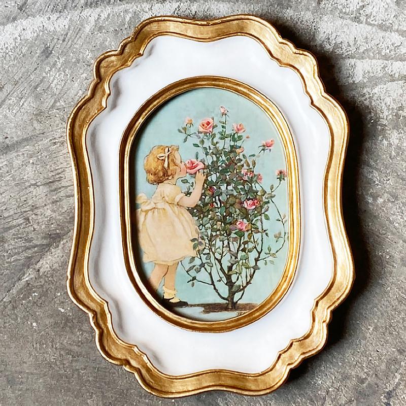 1 шт. настольные украшения оригинальность настенные винтажные золотые фоторамки в европейском стиле упорядочить стол смола