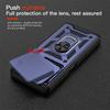 KEYSION Shockproof Armor Case for ZTE Blade A55 A35 Silicone+PC Slide Camera Protection Ring Stand Phone Cover for Blade A35 A55