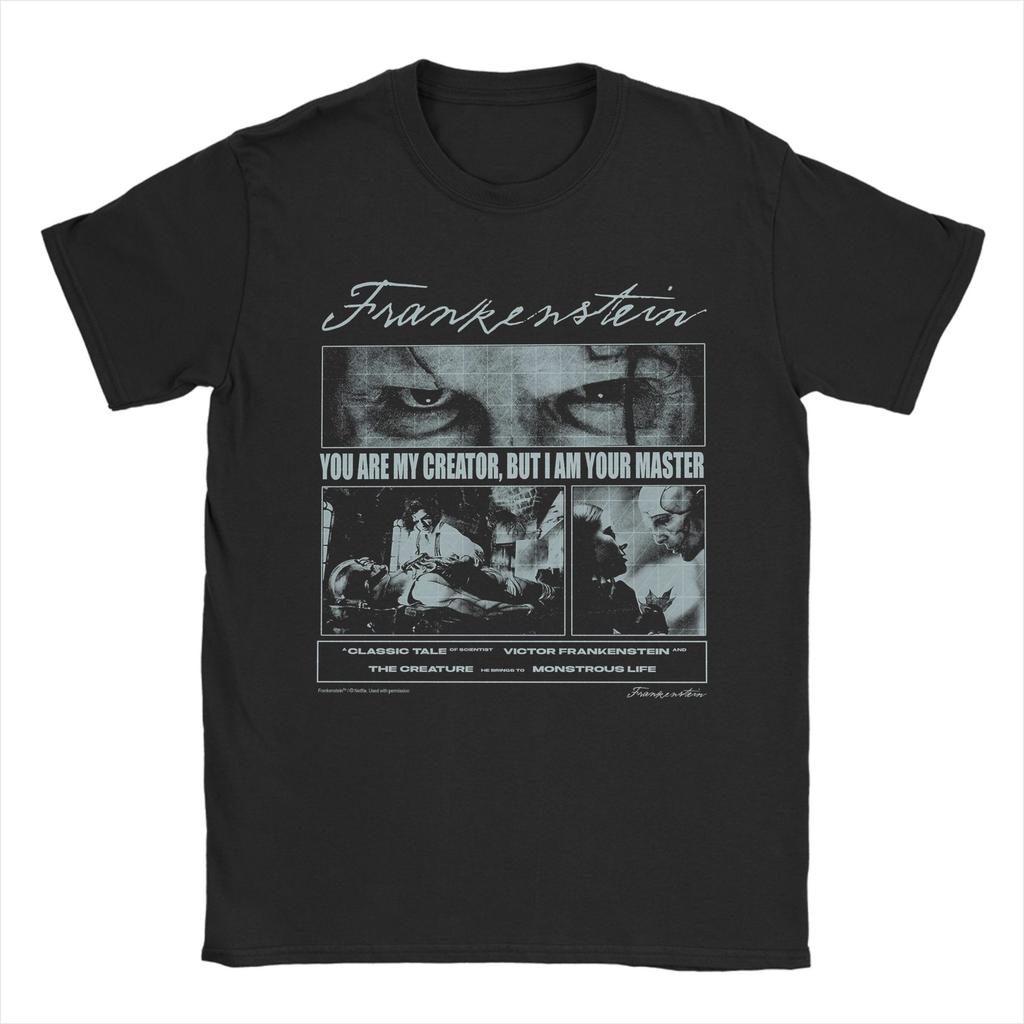 Mens Womens Frankenstein Movie 2025 T Shirt 100% Cotton Fashion T-Shirt  Top Clothing