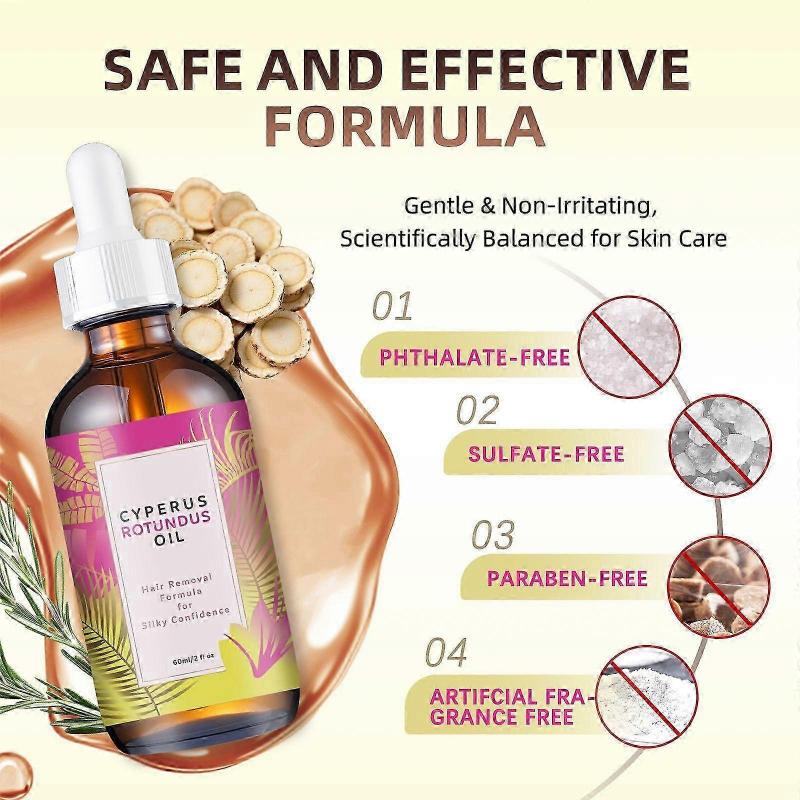 Hair Removal Formula Cyperus Rotundus Oil,Natural Cyperus Rotundus Oil For Hair Removal, 60ml Cyperus Rotundus Oil For Reducing Body Hair