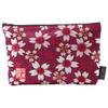 Senshishuin Nishijin Brocade Stamp Book Case Edo Purple Cherry Blossom Design Pouch/Shrine (Lined) (Size M)