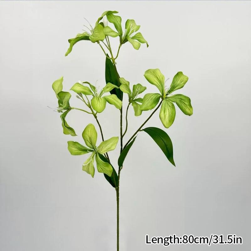 3 Heads Simulated Orchid Multi Colored Flower Arrangement Decor Wedding Bouquet Material High Quality Artificial Flower Bouquets