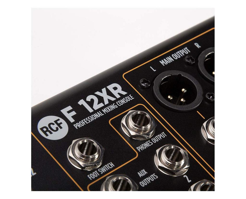 RCF USB interface effector 12CH mixing console F12XR black 2×2 & built-in