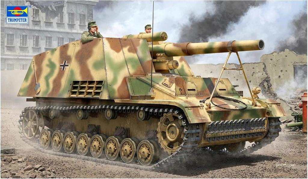 Trumpeter 1/16 German Heavy Self-Propelled Howitzer Hummel Late Model Plastic Model 00953 (Tank)