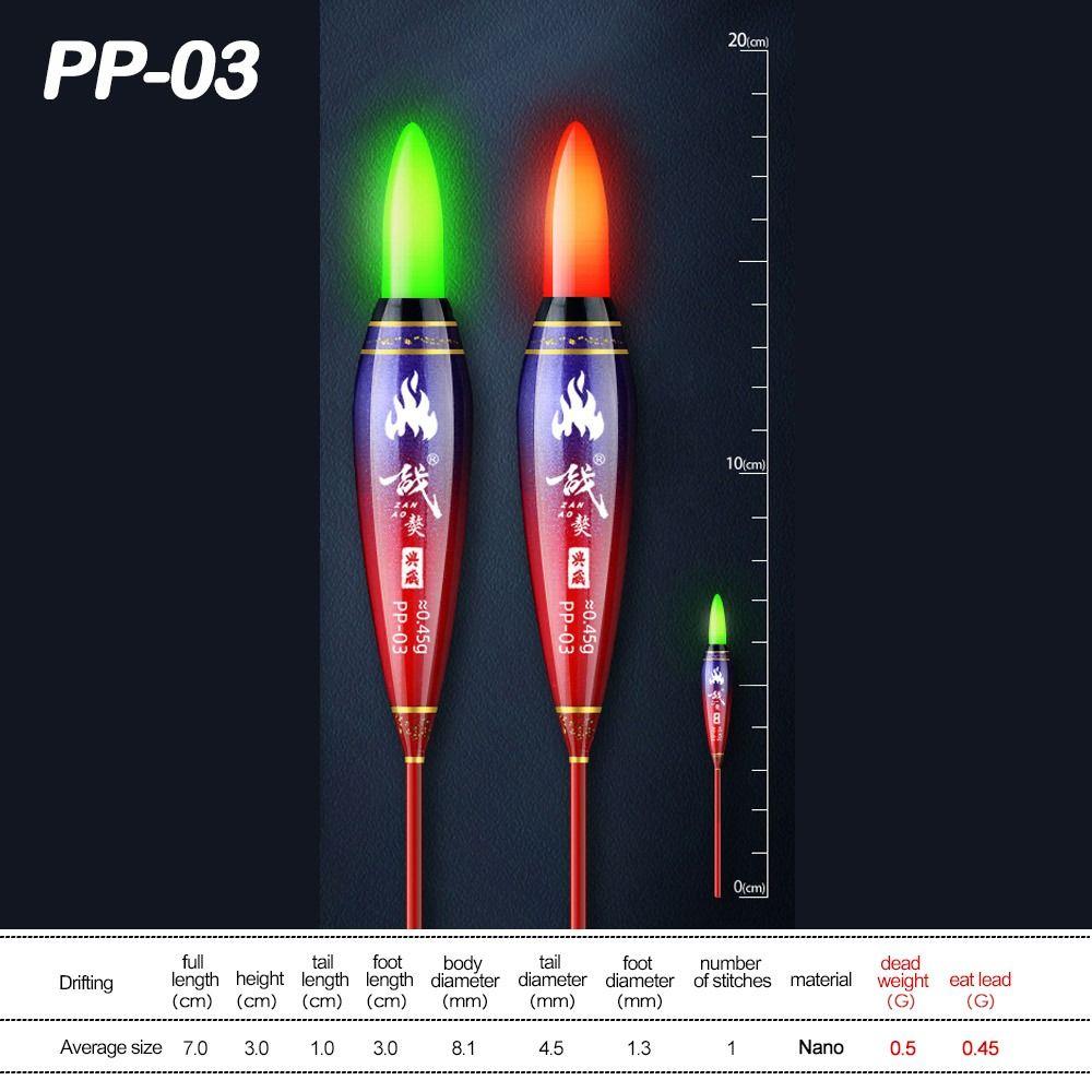 Индикатор Электронный поплавок для рыбалки Скользящий дрейф Трубка Поплавки для рыбалки с камнями Легкий поплавок Ночная рыбалка