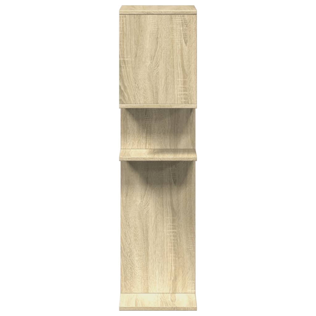 Room Divider Bookshelf Sonoma Oak 92 x 29 x 112 cm Engineered Wood