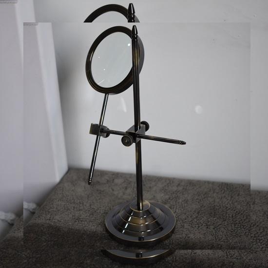 Lot of 3 Brass Magnifying Glass with Adjustable Stand Magnifier, Couple Gift, Girlfriend Gift, Gift For Father, Gift For Husband, Gift For Him