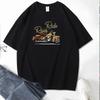 New Summer Men's Fashion T-shirt Personality Motorcycle Printed Men's T-shirt Top