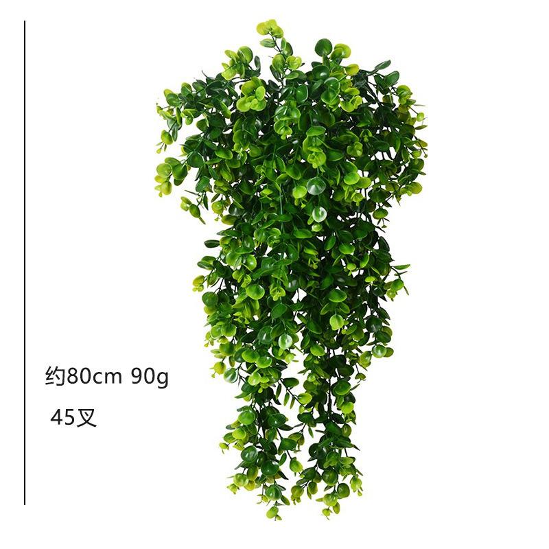 Artificial 5Forks Rattan Eucalyptus Wall Hanging Simulation Greenery Fake Hanging Plants Vine Diy Home Outdoor Decor Plant