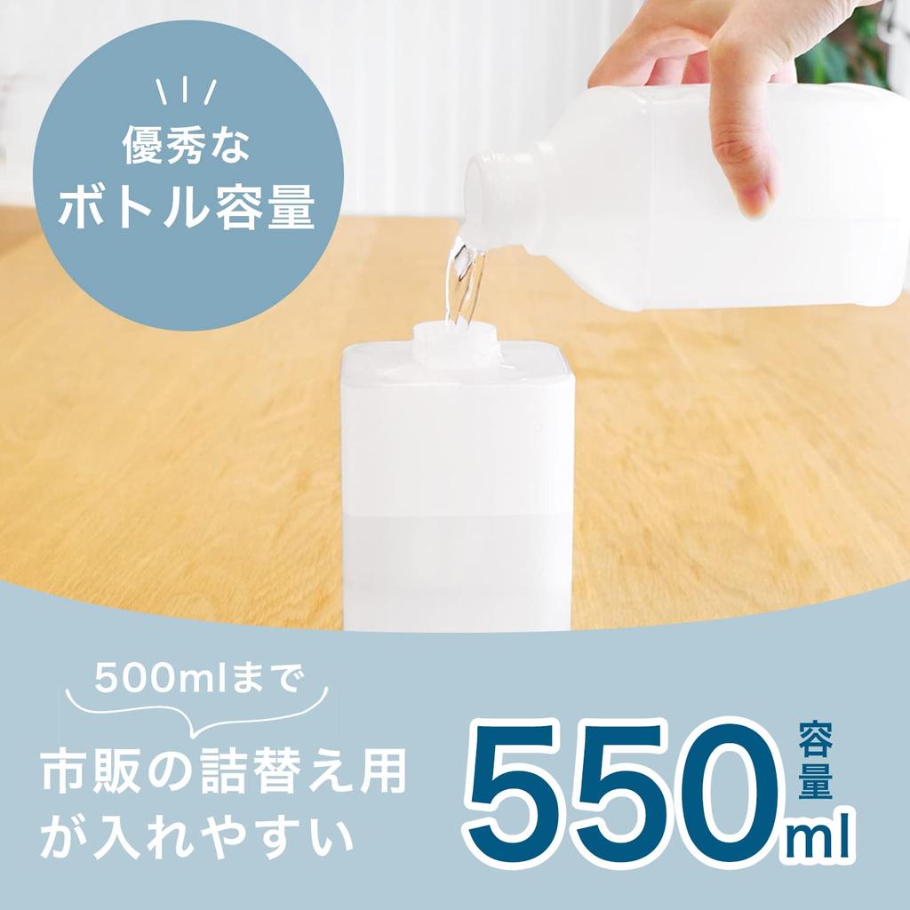 Dretec дозатор Solier автоматический большой емкости 550 мл для жидкого мыла для кухонного моющего средства инфракрасный датчик белый бесконтактный