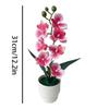 7 Heads Simulated Flower Butterfly Orchid Potted Pink Artificial Faux Plants  Living Room Ornaments