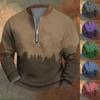 Men's Retro Casual Gradient Printed Sweatshirt