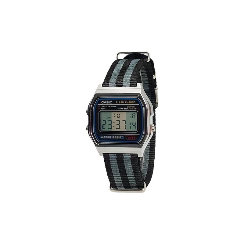 Casio Индивидуальные часы модифицированная серия серебристый пластиковый корпус A158WA-1 модифицированный-титановый пустой серый крыло Кварцевые A158WA-1(Watch1100-GaiZhuang-TaiKongHuiYi)