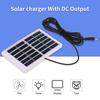Солнечное зарядное устройство 1,2 Вт/6 В с выходом постоянного тока 5521, кабель 3 м, зарядное устройство, поликристаллическая солнечная панель