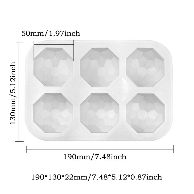 3D Gemstone Design Chocolate Silicone Mold Diy Diamond Mousse Moulds Handmade