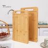 Разделочная доска из бамбука, утолщенная двухсторонняя разделочная доска для мяса и овощей, кухонная разделочная панель с вертикальным хранением, защита от плесени и фруктов