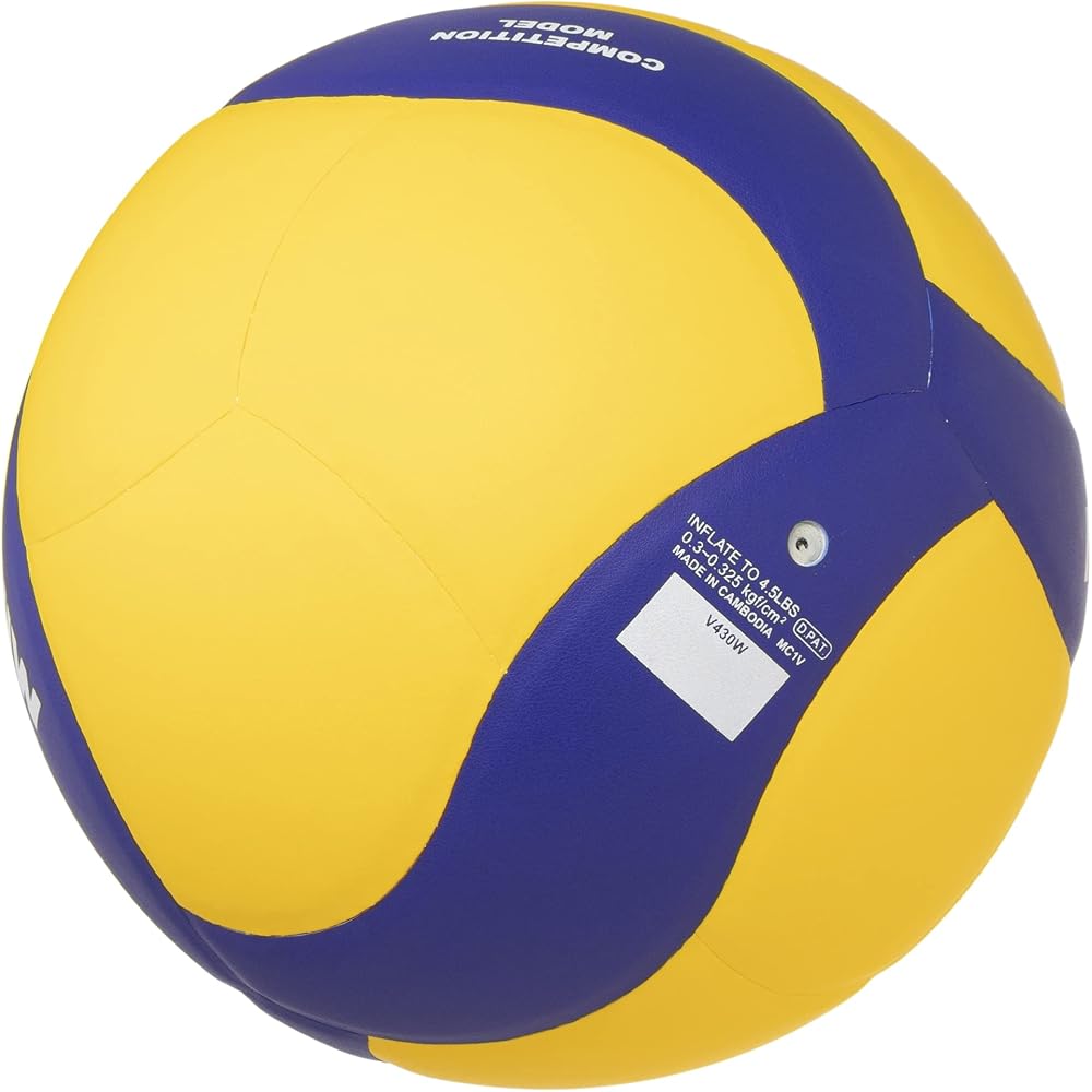 Mikasa V430W Volleyball Training Ball Size 4 Yellow Blue Recommended Pressure 0.3 kgf/cm²