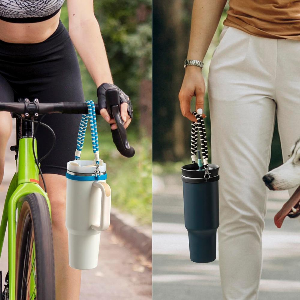 Detachable Water Bottle Lanyard Stretchable Water Bottle Handle Strap Walking