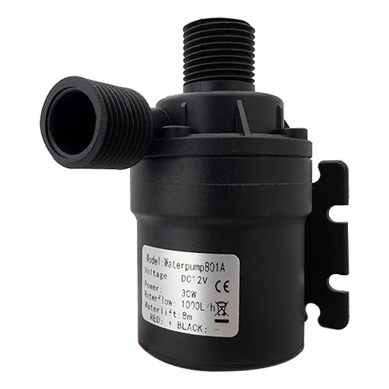 Silent DC12V Brushless Motor DC24V 1000L/H 8M Head 1/2" Waterproof Submersible Pump Fountain Water Heater Shower Booster Pump