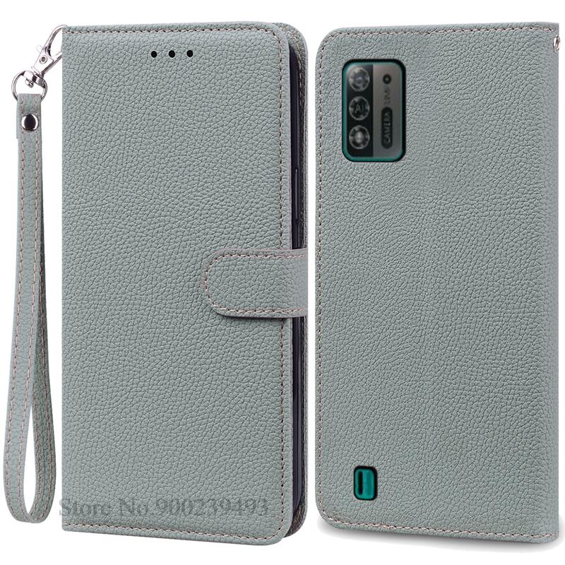 Чехол A52 Lite для ZTE Blade A52 Lite, мягкий силиконовый кожаный чехол-кошелек, чехол для ZTE Blade A52 Lite, чехол из ТПУ, задняя крышка Etui