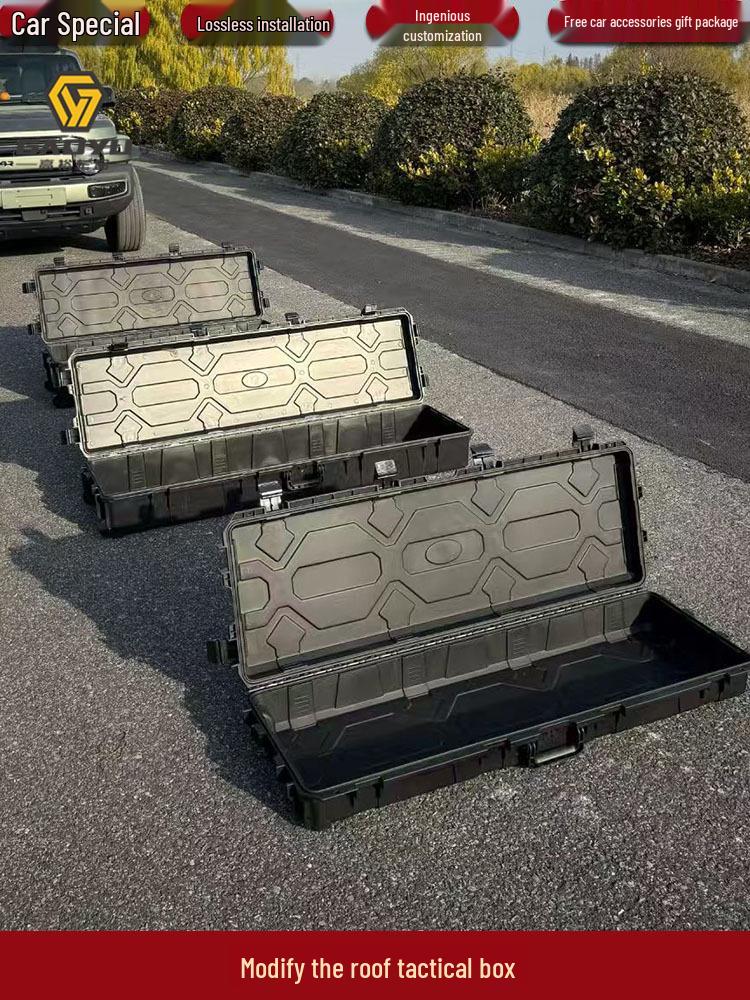 Ударопрочный Водонепроницаемый Ящик для Оборудования на Крышу для Внедорожников, Большой Объем