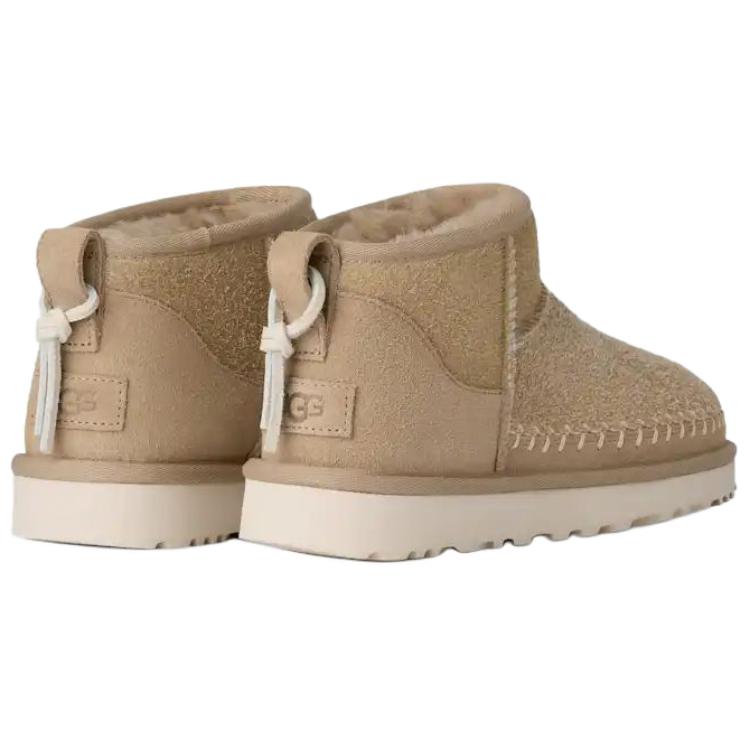 UGG Classic Ultra Mini Biarritz Durable Fashionable Comfortable Ankle Snow Boots Women Boots Khaki 1171538-MDSD