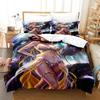 3D Anime Black Summoner Bedding Set Single Twin Full Queen King Size Bed Set Adult Kid Bedroom Duvet Cover Sets Home Textiles