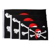 1 шт. Большой флаг пирата «Веселый Роджер» с черепом и костями, подвесной с люверсом, БЕЗ древка KTY