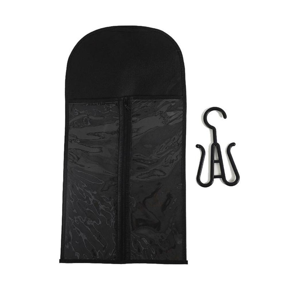 with Hanger Wig Bag Transparent Clothes Dust Cover for Virgin Hair Weft Clip In Hair Extension