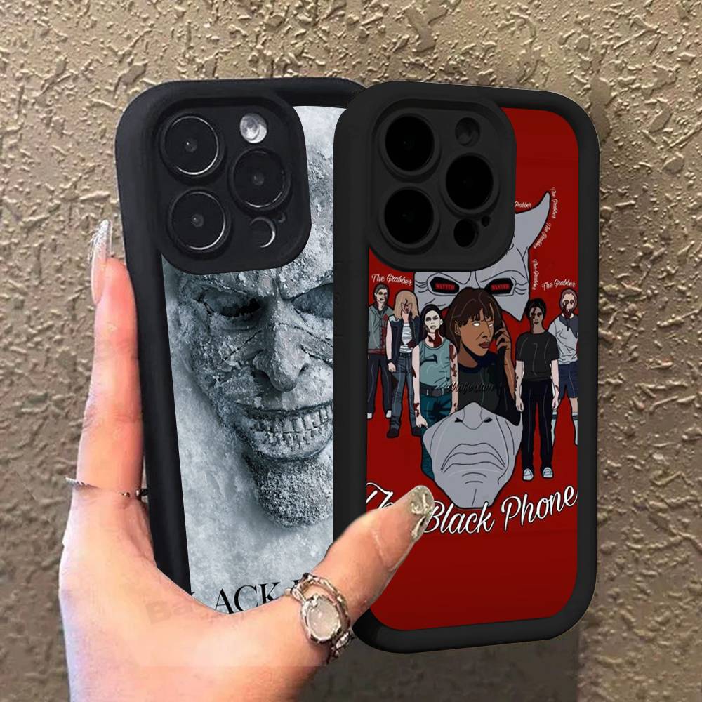 Чехол для телефона из ТПУ в стиле фильма ужасов The B-Black P-Phone Для Iphone 17 16 15 14 13 12 11 Pro Max Plus Чехол