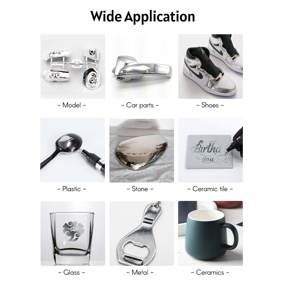 Art Liquid Silver Mirror Chrome Marker Smooth DIY Reflective Paint Pen for DIY Models Graffiti