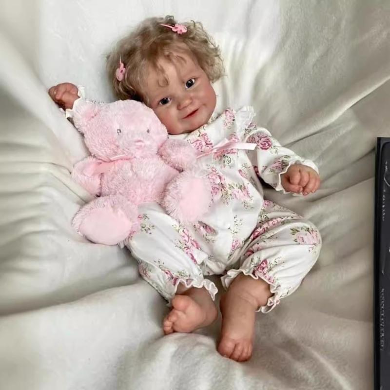 Милая пухлая 60 см Мэдди Реборн, кукла для малышей, 50 см, полностью виниловое/тканевое тело, дополнительная кукла возрождения, уже законченная 3D-красочная кожа, детские куклы для детей