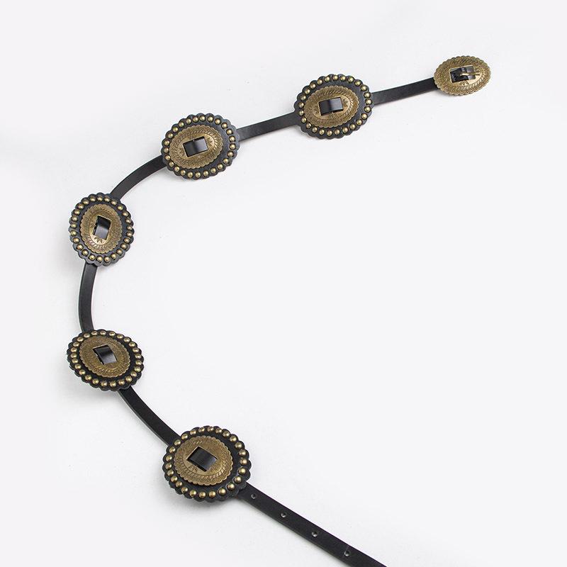 Boho Belt Accessories Western Women's Belt Versatile PU Thin Belt