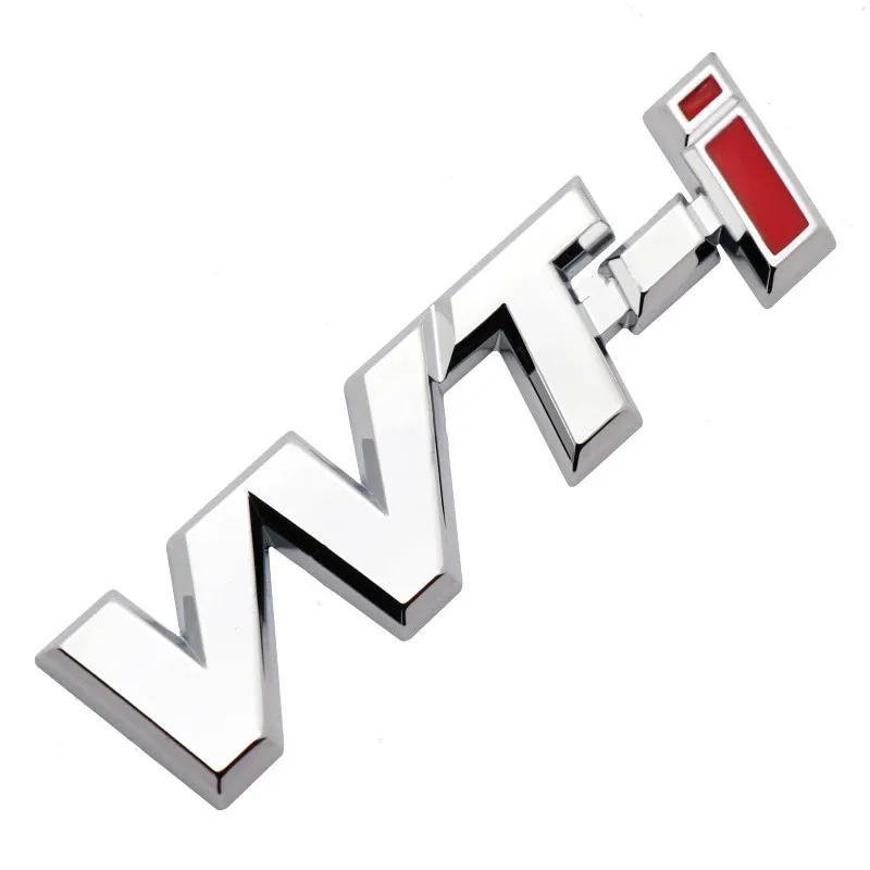 3D Металлическая Буква Логотип VVTi Эмблема на Крыло Автомобиля Значок на Задний Багажник Для Toyota Camry Corolla Yaris RAV4 Auris VVT I Наклейка Аксессуары