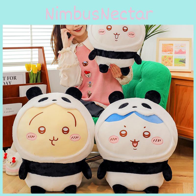 Chiikawa Panda Transformation Plush Toy Cute Soft Doll Kid Room Gift Decoration