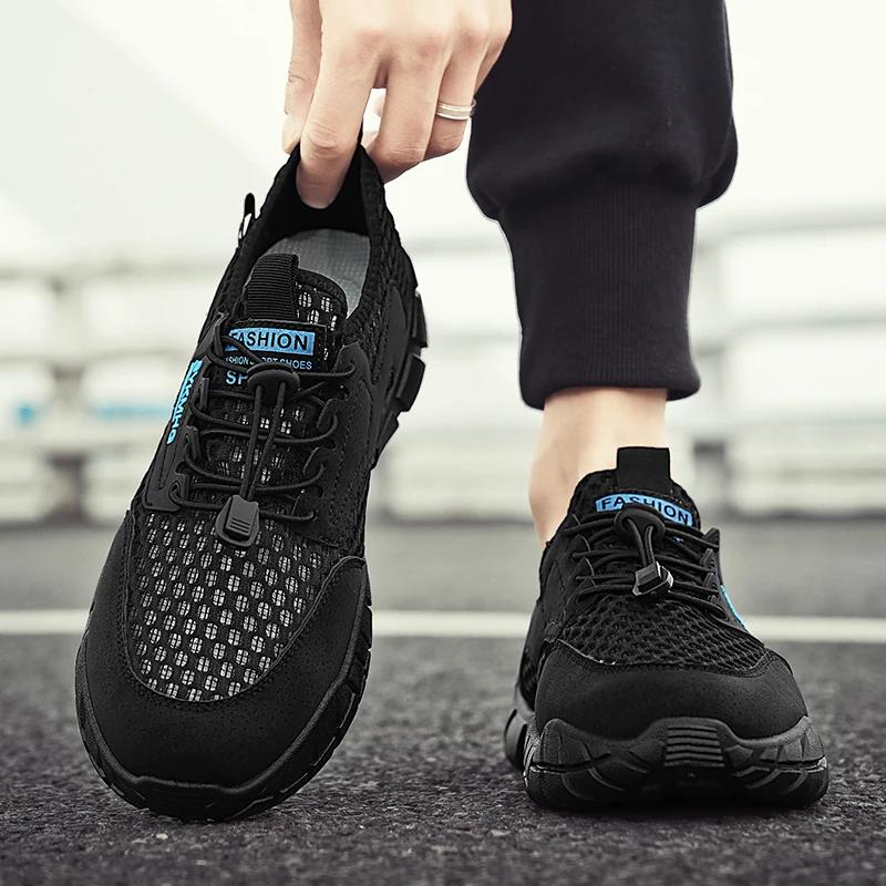 Water Shoes Men's Casual Walking Mesh Breathable Outdoor Professional Non-Slip Durable Wading Sports Sandals Tenis Para Hombre