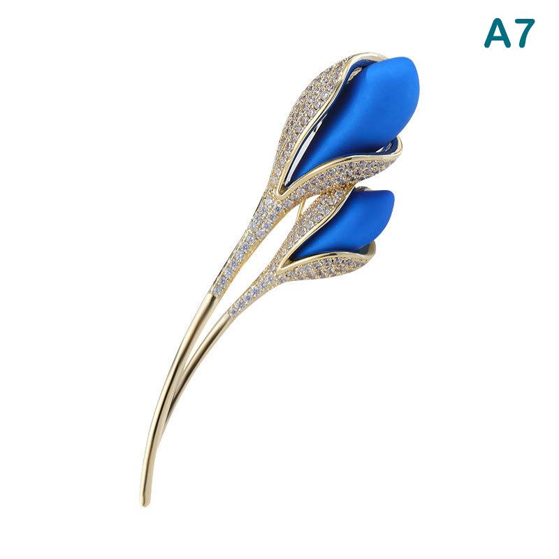 Elegant  Rose Flower Brooches Lapel Pins Jewelry Decoration
