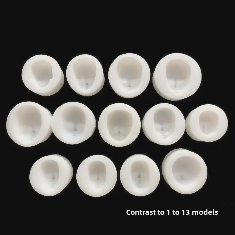 Силиконовая форма для лица куклы аниме для помадки и глины