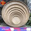 Круглая бамбуковая веялка и поднос-сито для риса для сушки