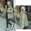 BITCED Plus Size Thickened Cotton Coat Women's Fall/Winter A-Line Loose Fit Puffer Jacket Warm Cotton-Lined Hooded Outerwear