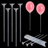 100pcs Transparent Balloon Holder Reusable Multi-Purpose Balloon Display Sticks Durable Balloon Stick and Cup