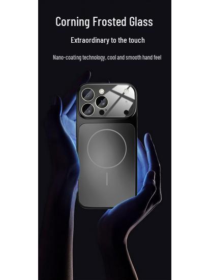 Мгновенный магнитный чехол из стекла Corning для iPhone 16/15 Pro Max, совместимый с 17 окнами.