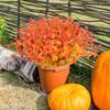 20PCS UV-Resistant Artificial Fall Flowers Outdoor/Indoor - Low-Maintenance Fall Decorations, Fall Decorations for Home
